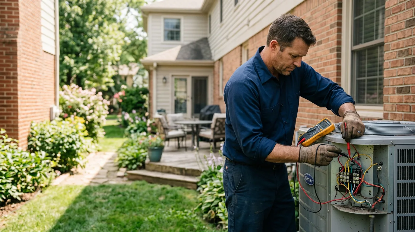 HVAC technician working near Harper, TX